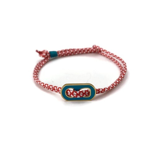 Handmade march bracelet with turquoise clasp